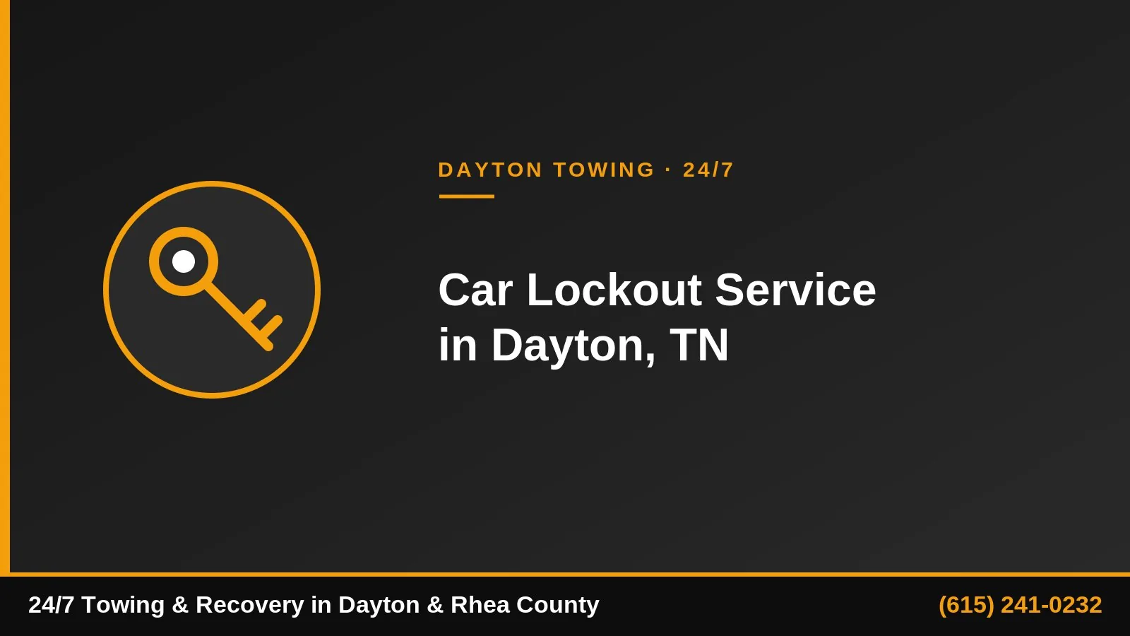 Gallatin towing service — car lockout help in Sumner County TN