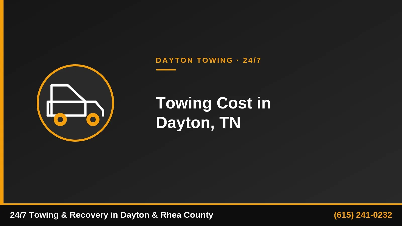 Gallatin towing service — tow truck pricing in Sumner County TN